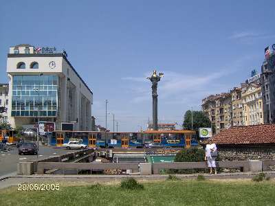 Sofia Centro. columna santa Sofia